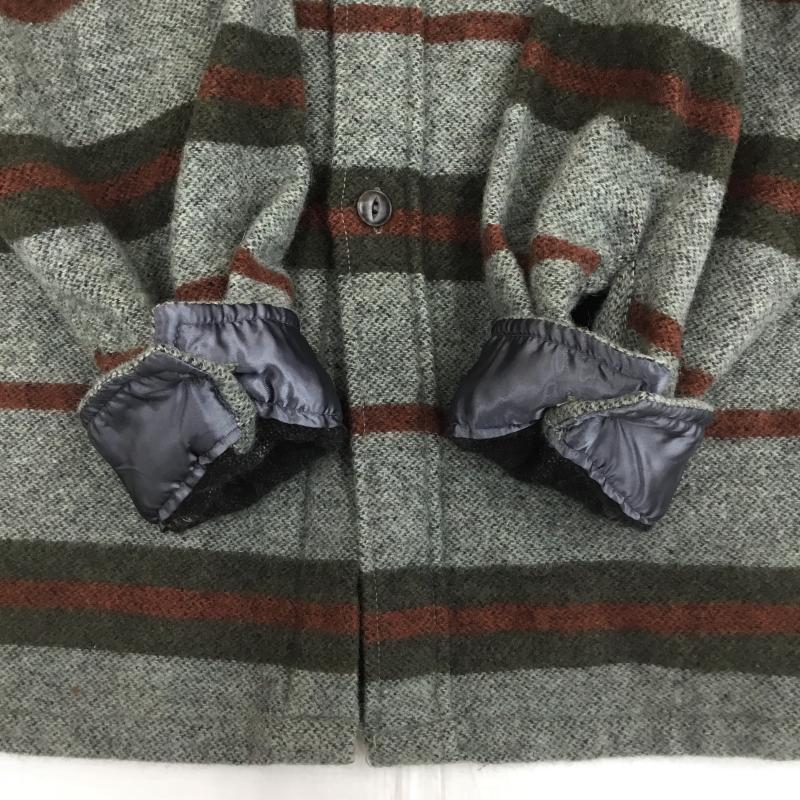 リーバイス Levi s シャツ、ブラウス 長袖 54762-59 90s L ボーダー柄 緑 / グリーン / X 橙 / オレンジ /  メンズ USED 古着 中古 10143569