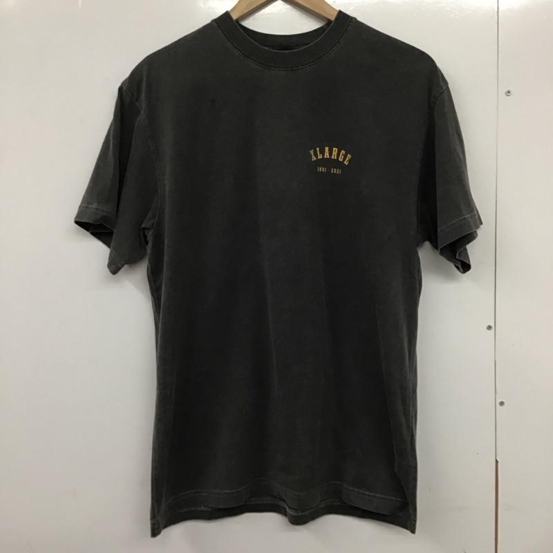 エクストララージ XLARGE Tシャツ 半袖 半袖カットソー プリントTシャツ クルーネックカットソー M ロゴ、文字 灰 / グレー /  メンズ USED 古着 中古 10132303