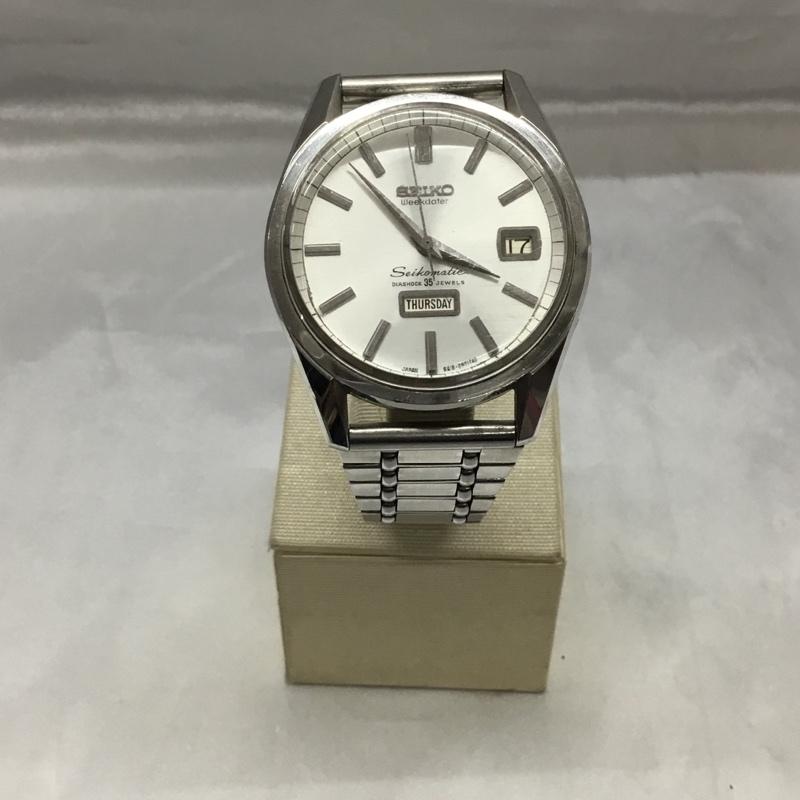 セイコー SEIKO 腕時計 アナログ（自動巻き） 6218-8971 防水 箱有 ロゴ、文字 銀 / シルバー /  メンズ USED 古着 中古 10117590
