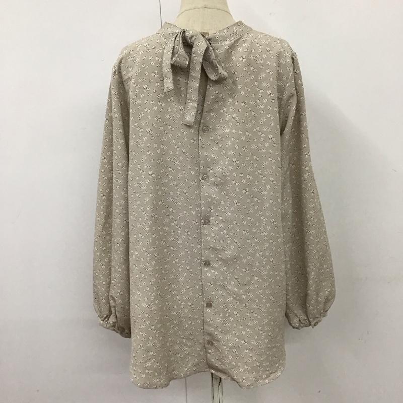 サマンサモスモス Samansa Mos2 シャツ、ブラウス 長袖 fld-1708892 長袖シャツ プリントシャツ ブラウス FREE プリント ベージュ / ベージュ /  レディース USED 古着 中古 10115736