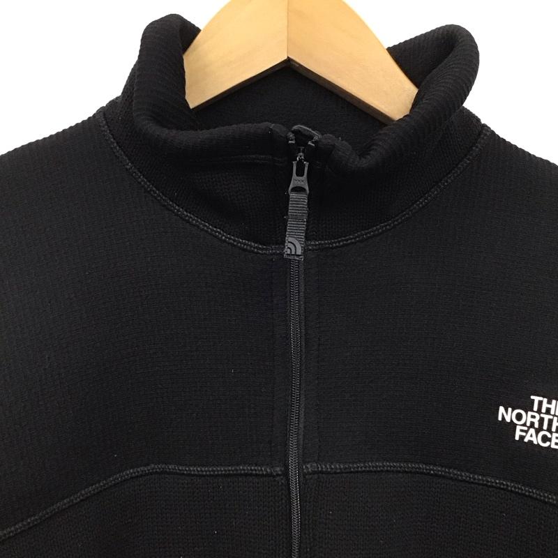 ザノースフェイス THE NORTH FACE ジャケット、上着 ジャケット、ブレザー NT61808 マウンテンテックセーター ジップアップジャケット XL ロゴ、文字 黒 / ブラック /  メンズ USED 古着 中古 10131965