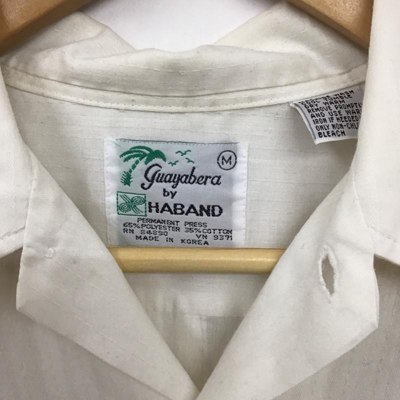 古着 USED シャツ、ブラウス 半袖 半袖シャツ アロハシャツ カラーシャツ M 刺繍 白 / ホワイト /  メンズ USED 古着 中古 10129260