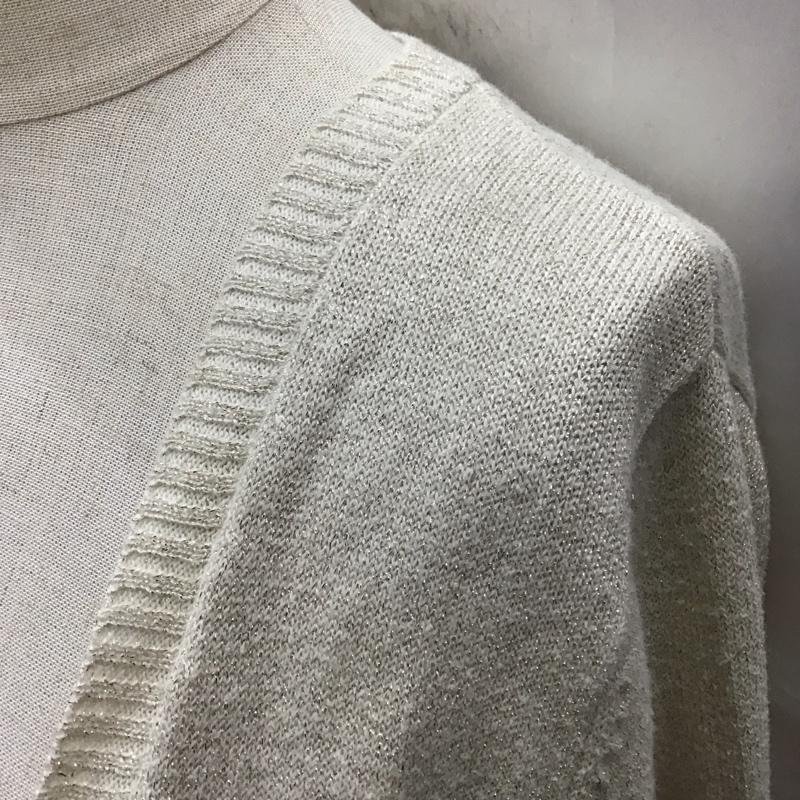 ポール＆ジョー シスター PAUL & JOE SISTER カーディガン 長袖 36011-87002E Vネック ロング丈 1 無地 アイボリー / アイボリー /  レディース USED 古着 中古 10115411