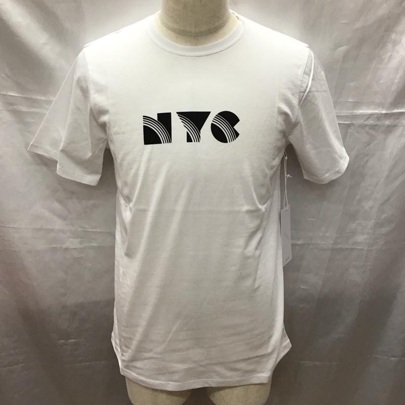 サタデーズサーフニューヨークシティー SATURDAYS SURF NYC Tシャツ 半袖 半袖カットソー プリントTシャツ クルーネックカットソー M プリント 白 / ホワイト /  メンズ USED 古着 中古 10114118
