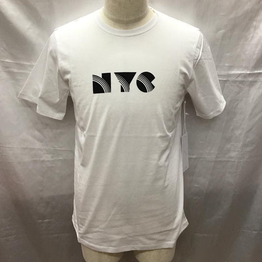 サタデーズサーフニューヨークシティー SATURDAYS SURF NYC Tシャツ 半袖 半袖カットソー プリントTシャツ クルーネックカットソー M プリント 白 / ホワイト /  メンズ USED 古着 中古 10114118