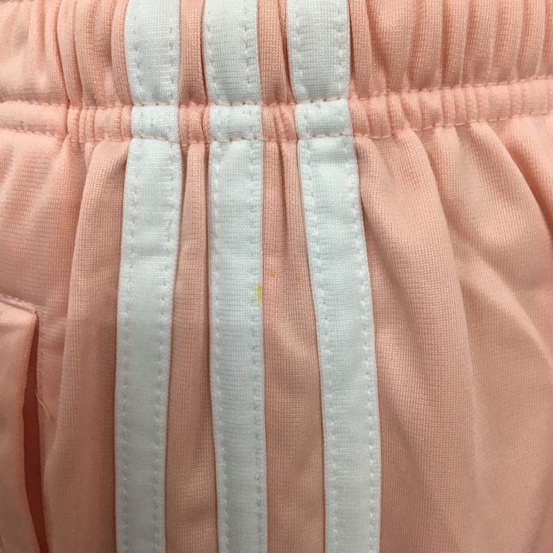 アディダス adidas パンツ ワークパンツ、ペインターパンツ ジャージ パンツ ワイドパンツ カジュアルパンツ M ロゴ、文字 桃 / ピンク /  レディース USED 古着 中古 10123974