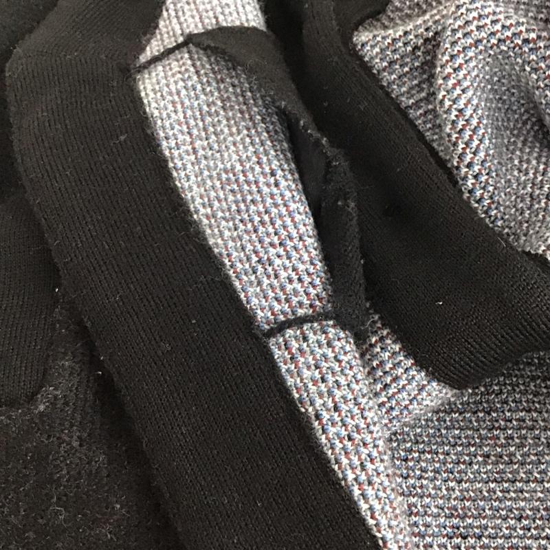 クライミー CRIMIE ベスト ベスト ニットベスト ノースリーブカットソー フロントボタン L プリント 黒 / ブラック /  メンズ USED 古着 中古 10142986