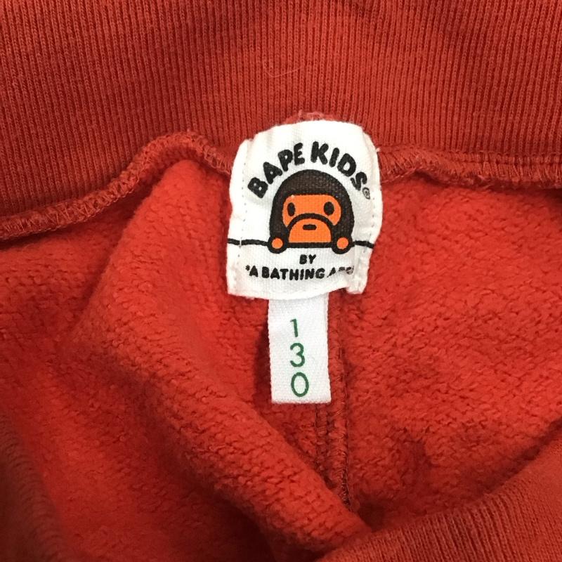 ベイプキッズ BAPEKIDS パンツ ショートパンツ ハーフパンツ ショートパンツ カジュアルパンツ 130cm プリント 赤 / レッド /  ボーイズ USED 古着 中古 10111668