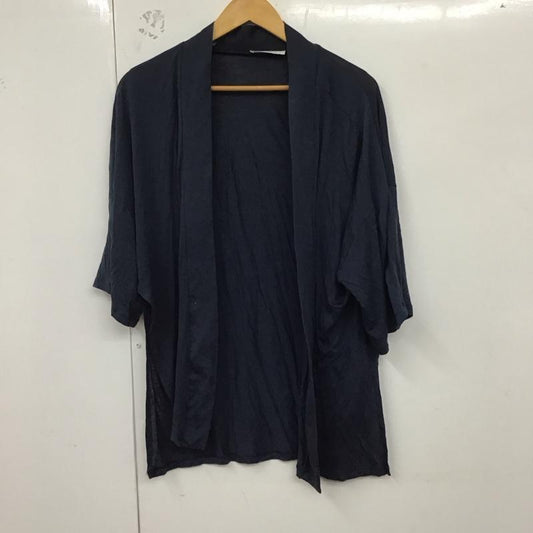 ザラ ZARA カーディガン 半袖 半袖カーディガン 前開き 薄手 M 無地 紺 / ネイビー /  レディース USED 古着 中古 10128745