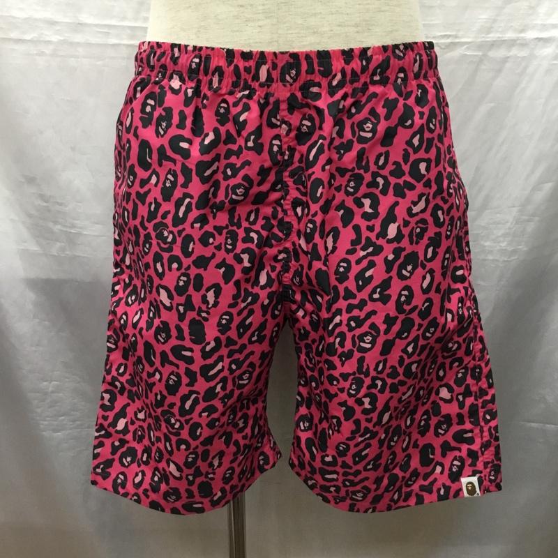 アベイシングエイプ A BATHING APE パンツ ショートパンツ ショートパンツ ハーフパンツ カジュアルパンツ XL 総柄 マゼンタ / マゼンタ /  メンズ USED 古着 中古 10121697
