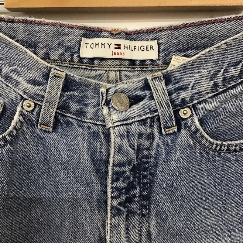 トミーヒルフィガー TOMMY HILFIGER パンツ デニム、ジーンズ デニムパンツ スリムパンツ カジュアルパンツ 8 ロゴ、文字 インディゴ / インディゴ /  メンズ USED 古着 中古 10138937