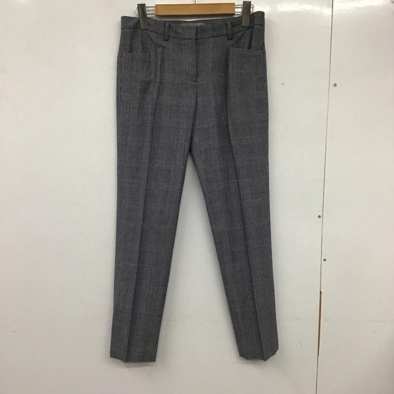 セオリーリュクス theory luxe パンツ スラックス 03-4406420 ウール 38 チェック 紺 / ネイビー / X 白 / ホワイト /  レディース USED 古着 中古 10133749