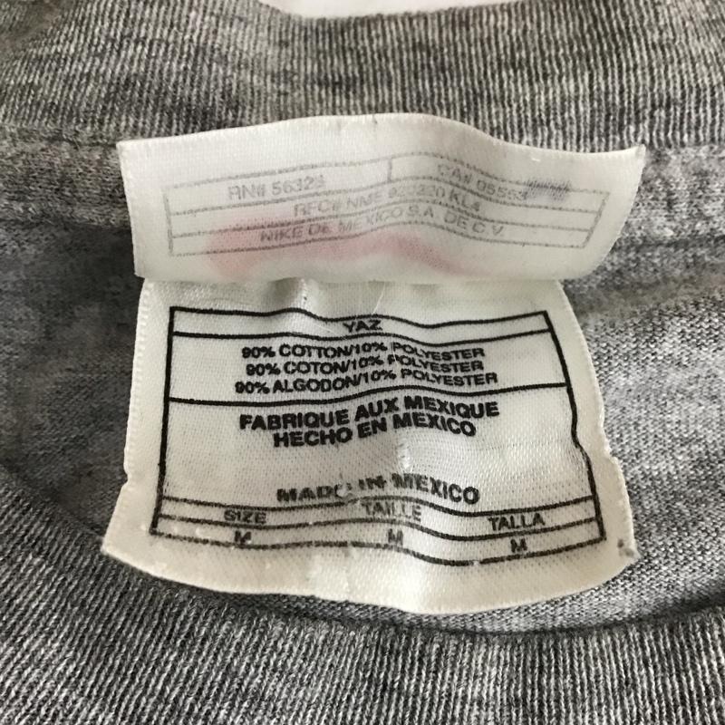 ナイキ NIKE Tシャツ 半袖 半袖カットソー プリントTシャツ クルーネックカットソー スポーツウェア M ロゴ、文字 灰 / グレー /  メンズ USED 古着 中古 10110907