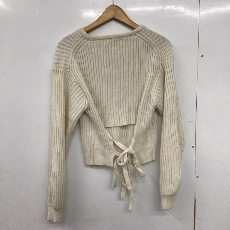 レイカズン Ray Cassin ニット、セーター 長袖 タグ付 FREE 無地 白 / ホワイト /  レディース USED 古着 中古 10147790