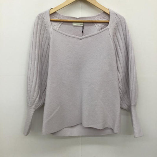 アンクレイヴ uncrave ニット、セーター 長袖 2 無地 グレージュ / グレージュ /  レディース USED 古着 中古 10138262