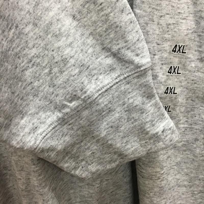 ユニクロ UNIQLO パーカー 長袖 341-414352 エアリズムUVカットフルジップパーカ タグ付き 4XL 無地 灰 / グレー /  メンズ USED 古着 中古 10118978