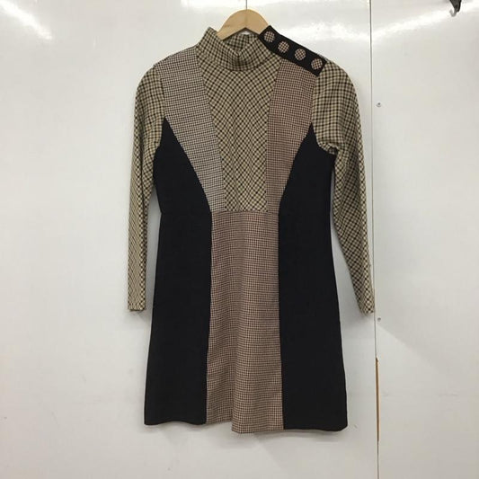 ザラ ZARA ワンピース ひざ丈スカート M チェック マルチカラー / マルチカラー /  レディース USED 古着 中古 10142740