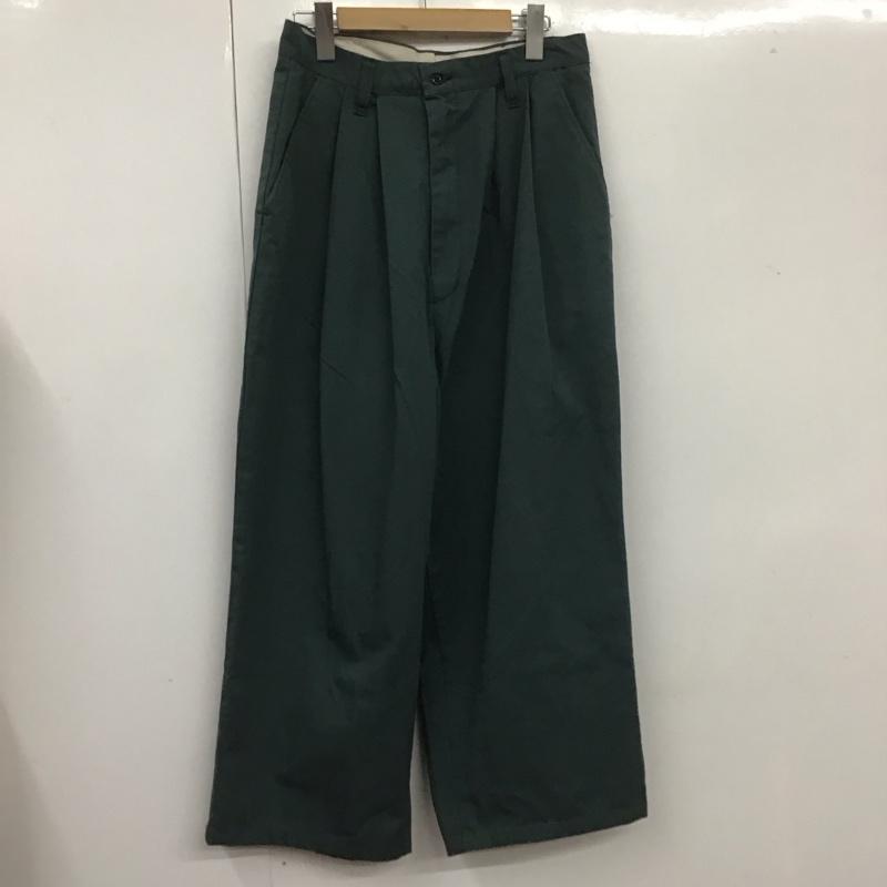 古着 USED パンツ ワークパンツ、ペインターパンツ softwill ワークパンツ ワイドパンツ カジュアルパンツ 無地 緑 / グリーン /  メンズ USED 古着 中古 10107003