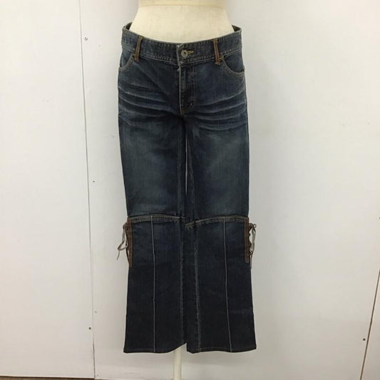 バーバリーブルーレーベル BURBERRY BLUE LABEL パンツ デニム、ジーンズ FQ510-252-30 レースアップ 36 無地 青 / ブルー /  レディース USED 古着 中古 10117249