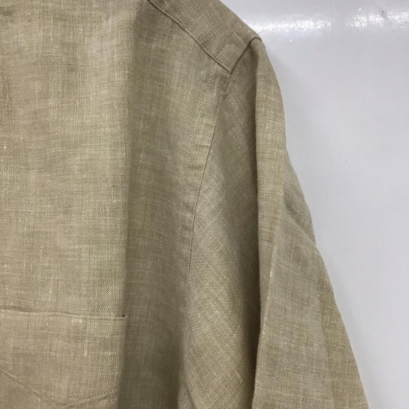 ブルックスブラザーズ BROOKS BROTHERS シャツ、ブラウス 長袖 ボタンダウンシャツ M 無地 ベージュ / ベージュ /  メンズ USED 古着 中古 10131424