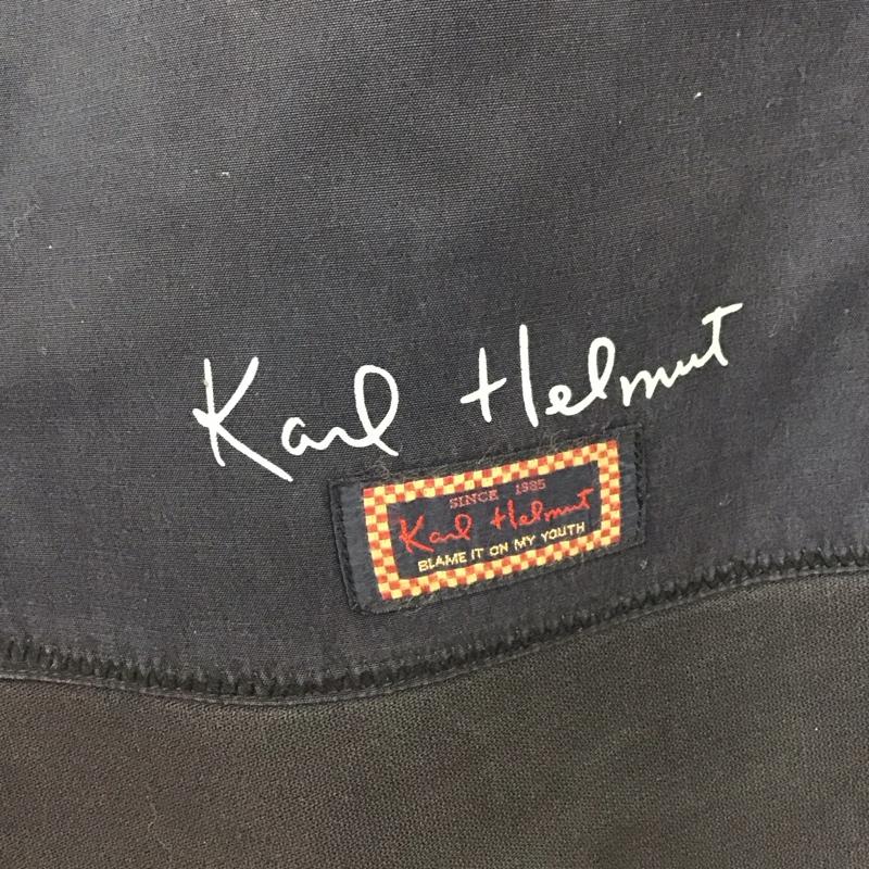 カールヘルム KARLHELMUT パンツ デニム、ジーンズ ワイドパンツ カジュアルパンツ ワークパンツ L ロゴ、文字 紺 / ネイビー /  メンズ USED 古着 中古 10118440