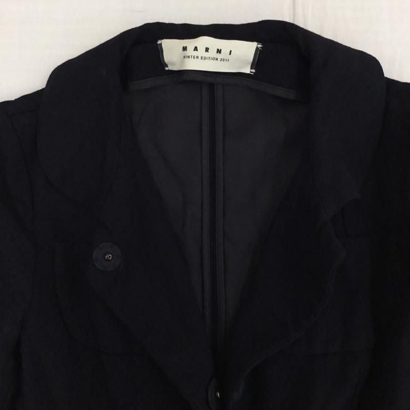 マルニ MARNI コート コート一般 38 無地 黒 / ブラック /  レディース USED 古着 中古 10142532
