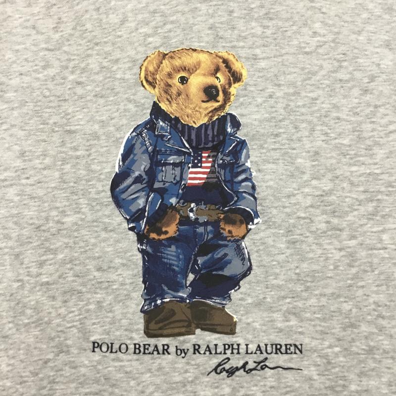 ポロラルフローレン POLO RALPH LAUREN パーカー 長袖 POLO BEAR by POLO RALPH LAUREN M プリント X キャラクター 灰 / グレー /  メンズ USED 古着 中古 10116044