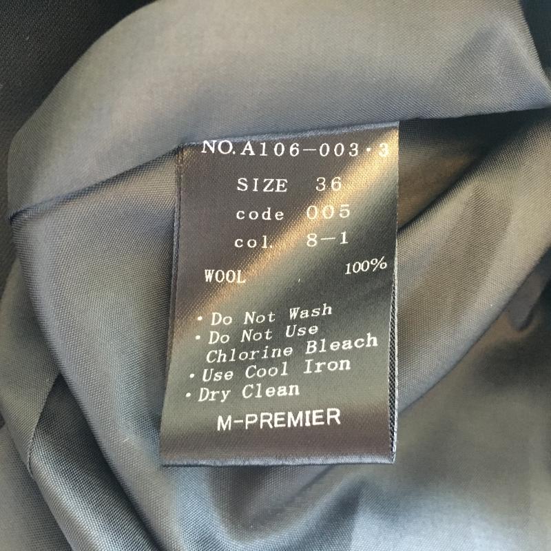 エムプルミエ M-PREMIER ジャケット、上着 ジャケット、ブレザー 36 無地 黒 / ブラック /  レディース USED 古着 中古 10012651