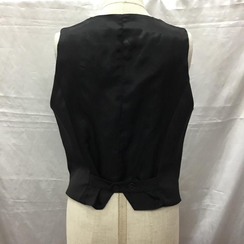 ザラベーシック ZARA BASIC ベスト ベスト ベスト ノースリーブカットソー 前ボタン S 無地 黒 / ブラック /  レディース USED 古着 中古 10115788