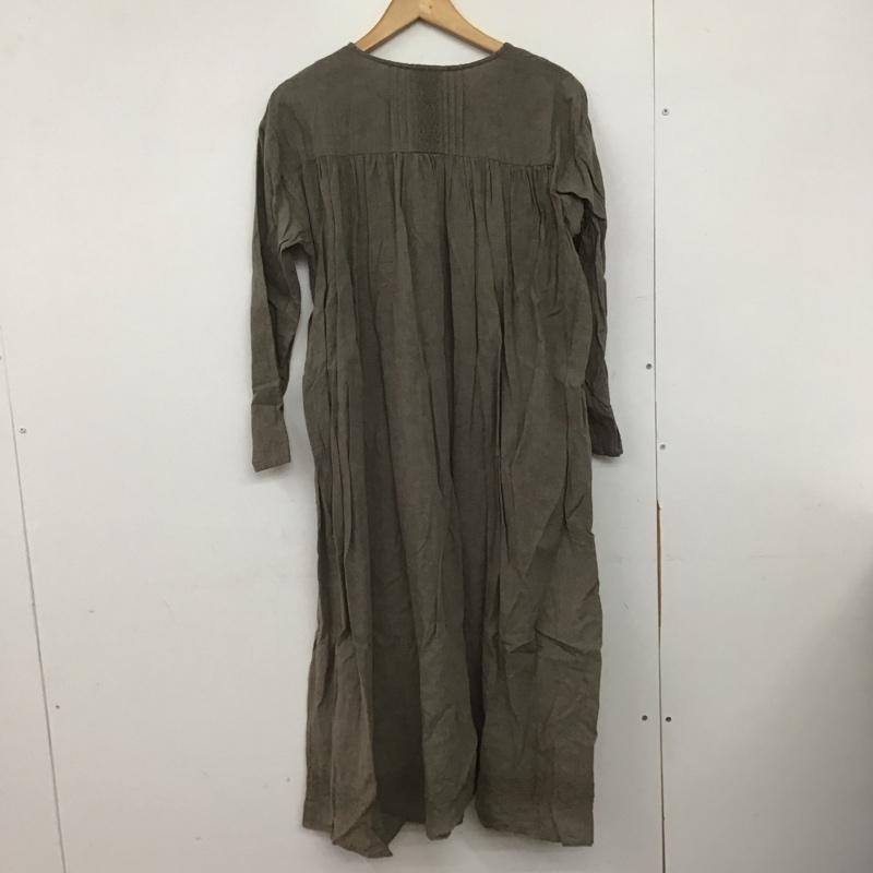 サマンサモスモス Samansa Mos2 ワンピース ロングスカート CLC-1105061 長袖ワンピース FREE 無地 茶 / ブラウン /  レディース USED 古着 中古 10146960