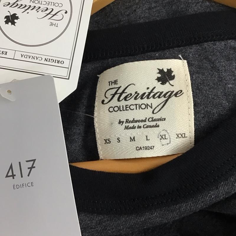 エディフィス EDIFICE Tシャツ 半袖 半袖カットソー 無地Tシャツ クルーネックカットソー XL 無地 灰 / グレー /  メンズ USED 古着 中古 10130945