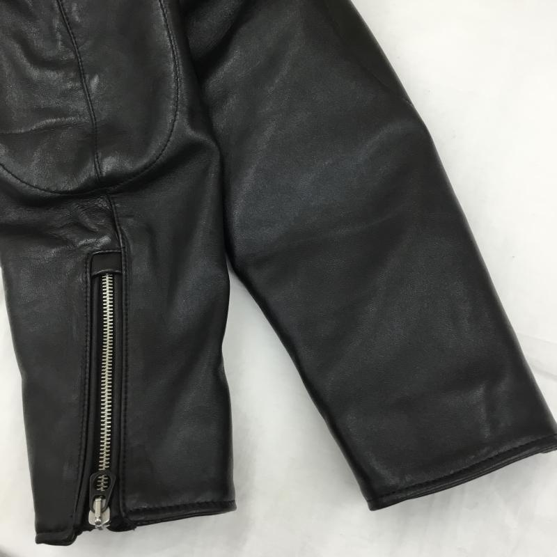 リプレイ REPLAY ジャケット、上着 レザージャケット M8368.000.84834 ラムレザー　シングルバイカージャケット XL ロゴ、文字 黒 / ブラック /  メンズ USED 古着 中古 10120962