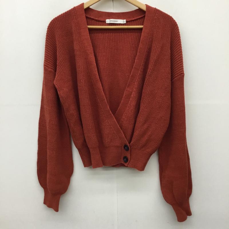 マウジー MOUSSY カーディガン 長袖 010BSH70-1380 FREE 無地 橙 / オレンジ /  レディース USED 古着 中古 10142859