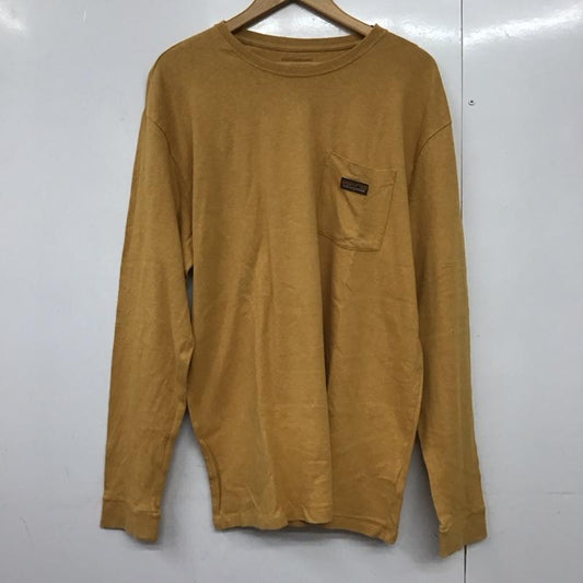 パタゴニア patagonia Tシャツ 長袖 STY53385 FA23 胸ポケット ロングスリーブ ワークポケットTシャツ L ロゴ、文字 橙 / オレンジ /  メンズ USED 古着 中古 10144086