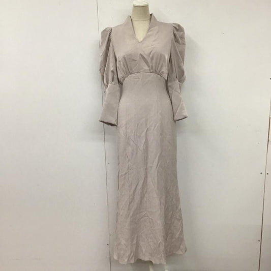 スナイデル SNIDEL ワンピース ロングスカート SWFO215040 パフスリーブスイッチングワンピース 1 無地 灰 / グレー /  レディース USED 古着 中古 10123062