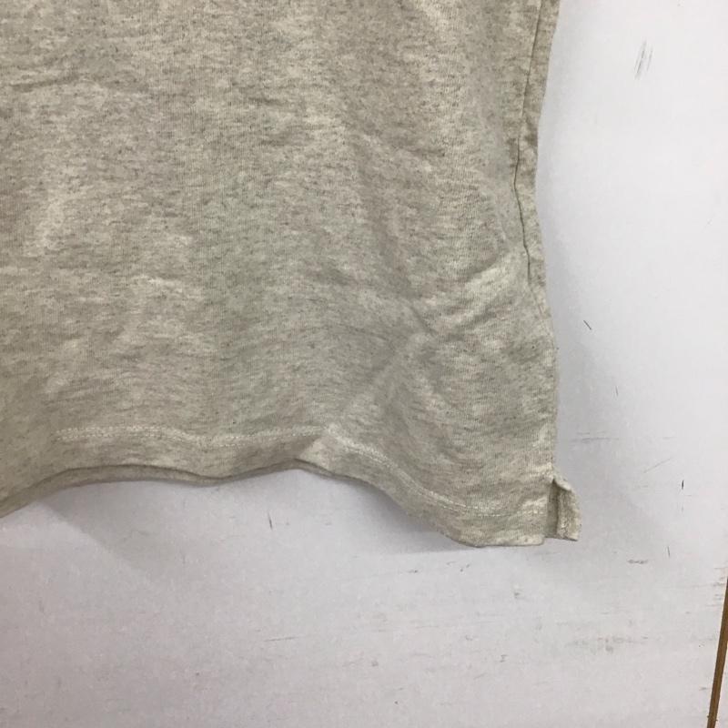 ニコアンド niko and... Tシャツ 半袖 M ロゴ、文字 X プリント 灰 / グレー /  レディース USED 古着 中古 10150853