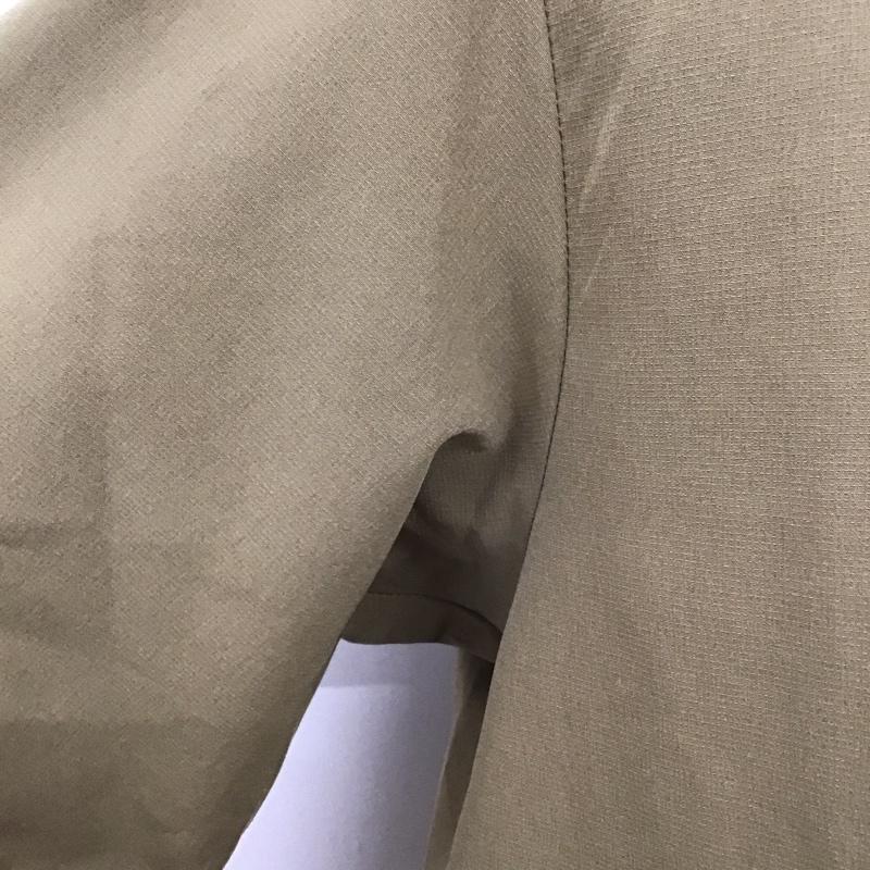 ナノユニバース nano・universe シャツ、ブラウス 半袖 672-0121004 SHELTECH オープンカラーシャツ S 無地 ベージュ / ベージュ /  メンズ USED 古着 中古 10107928