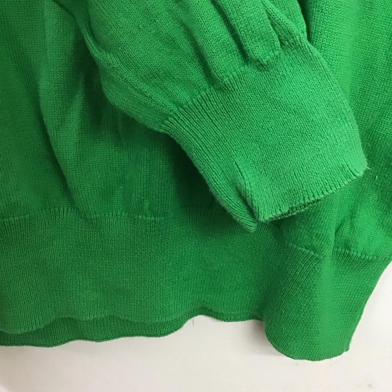 ポロゴルフラルフローレン POLOGOLF ニット、セーター 長袖 長袖ニットカットソー Vネック セーター L ロゴ、文字 緑 / グリーン /  メンズ USED 古着 中古 10141852