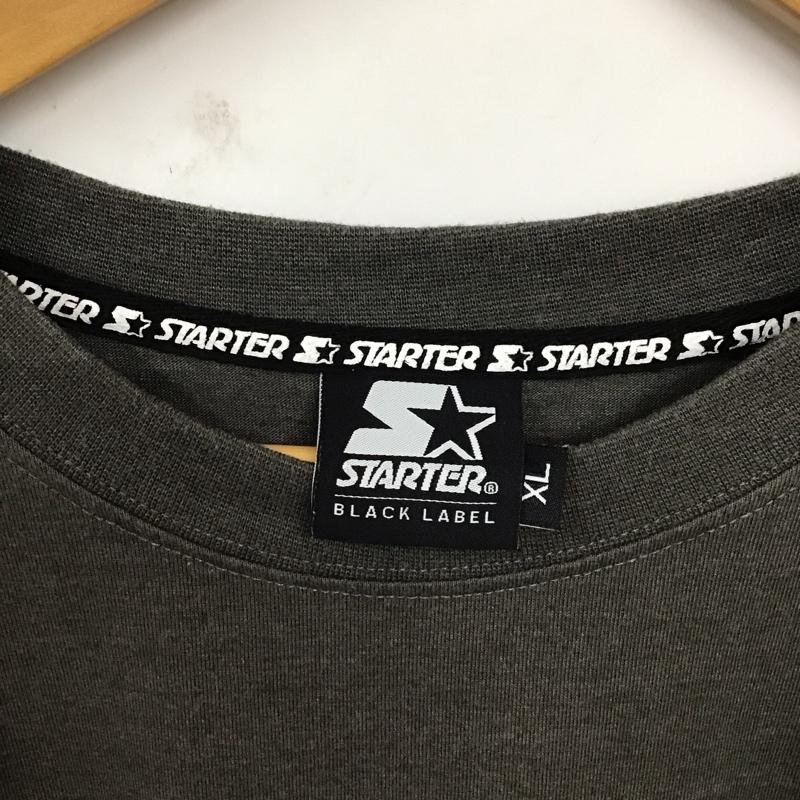 スターター STARTER Tシャツ 半袖 ST-ST163 ビリヤードプリント バックプリント クルーネック XL ロゴ、文字 チャコールグレー / チャコールグレー /  メンズ USED 古着 中古 10129119
