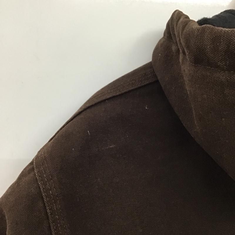 カーハート Carhartt ジャケット、上着 ジャケット、ブレザー ジップアップジャケット アウター 古着 ジップアップパーカー L 無地 茶 / ブラウン /  レディース USED 古着 中古 10142702