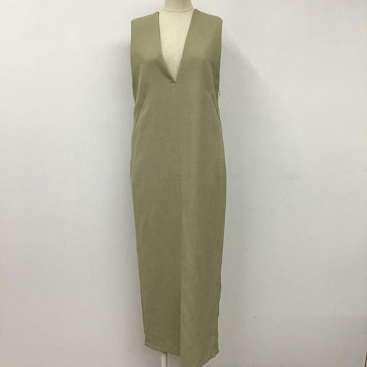 クラネ CLANE ワンピース ロングスカート 1 無地 薄緑 / ライトグリーン /  レディース USED 古着 中古 10105889
