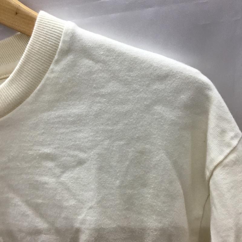 ヴィジョン VISION Tシャツ 半袖 1505008-T スケボー 刺繍 クルーネック バックプリント L ワンポイント アイボリー / アイボリー /  メンズ USED 古着 中古 10117759