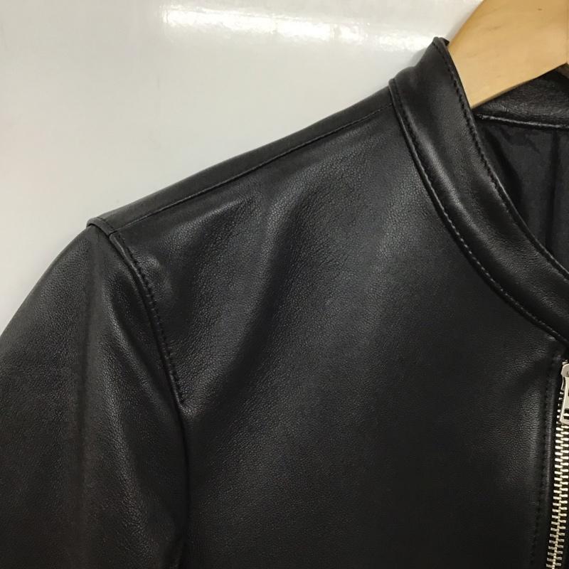 リドム LIDnM ジャケット、上着 レザージャケット L18SS-17 羊革 ラムレザー シングルレザーライダースジャケット S 無地 黒 / ブラック /  メンズ USED 古着 中古 10139484