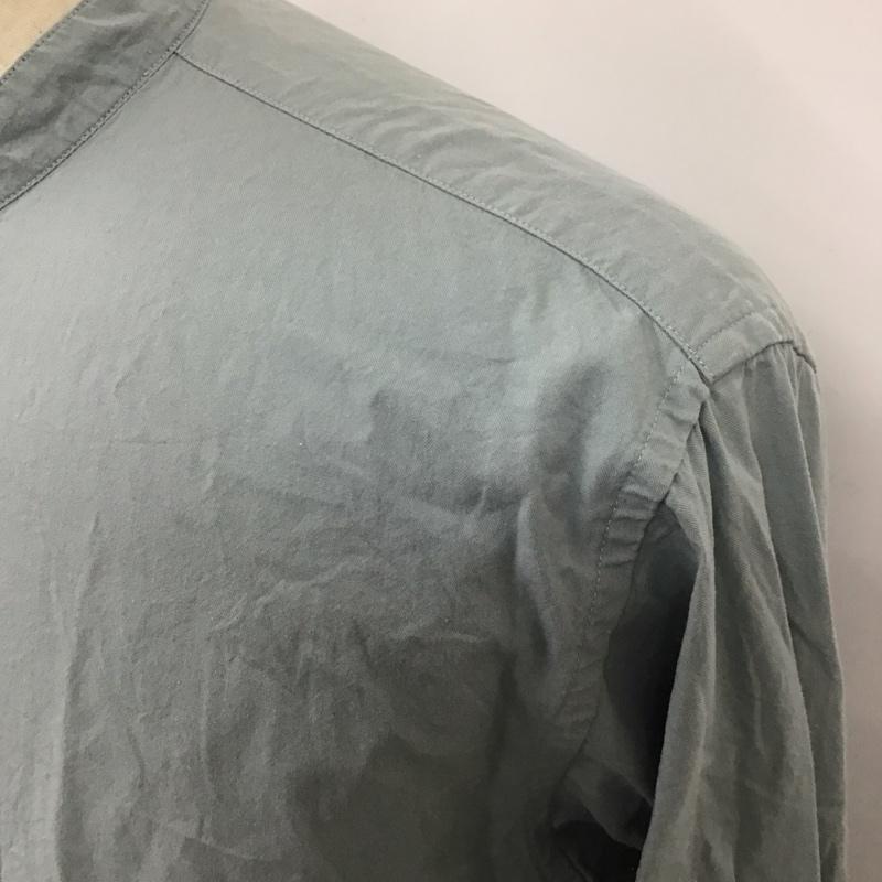 アーバンリサーチドアーズ URBAN RESEARCH DOORS シャツ、ブラウス 長袖 DR14-13Y405 ライトオックスバンドカラーシャツ 40 無地 水色 / ライトブルー /  メンズ USED 古着 中古 10118324