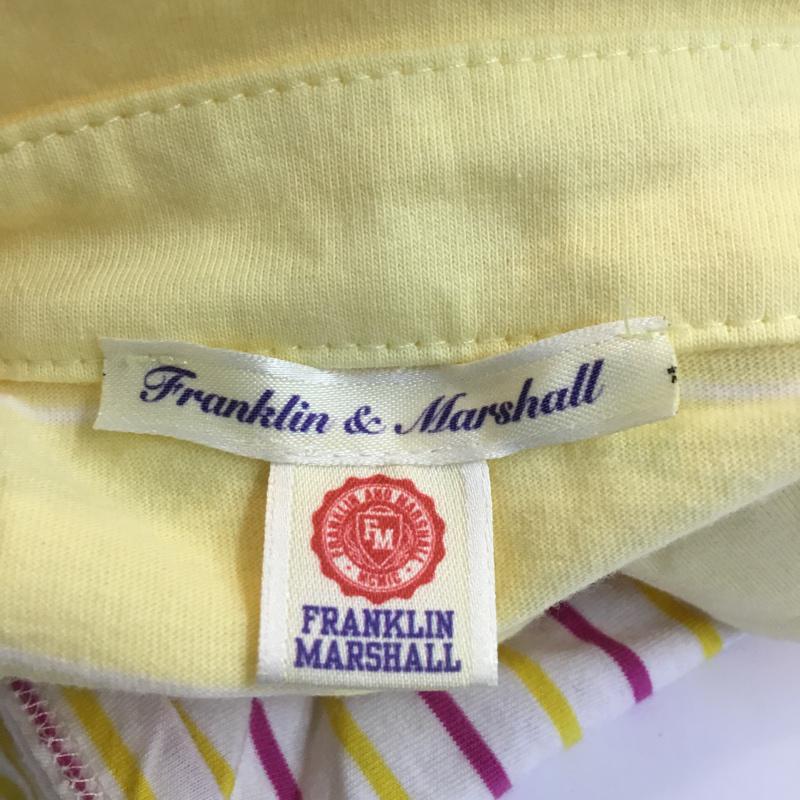 フランクリンマーシャル FRANKLIN&MARSHALL ポロシャツ 半袖 ロゴ ボーダー S ボーダー柄 X ロゴ、文字 黄 / イエロー / X 白 / ホワイト / X 桃 / ピンク / X 紫 / パープル /  レディース USED 古着 中古 10049146