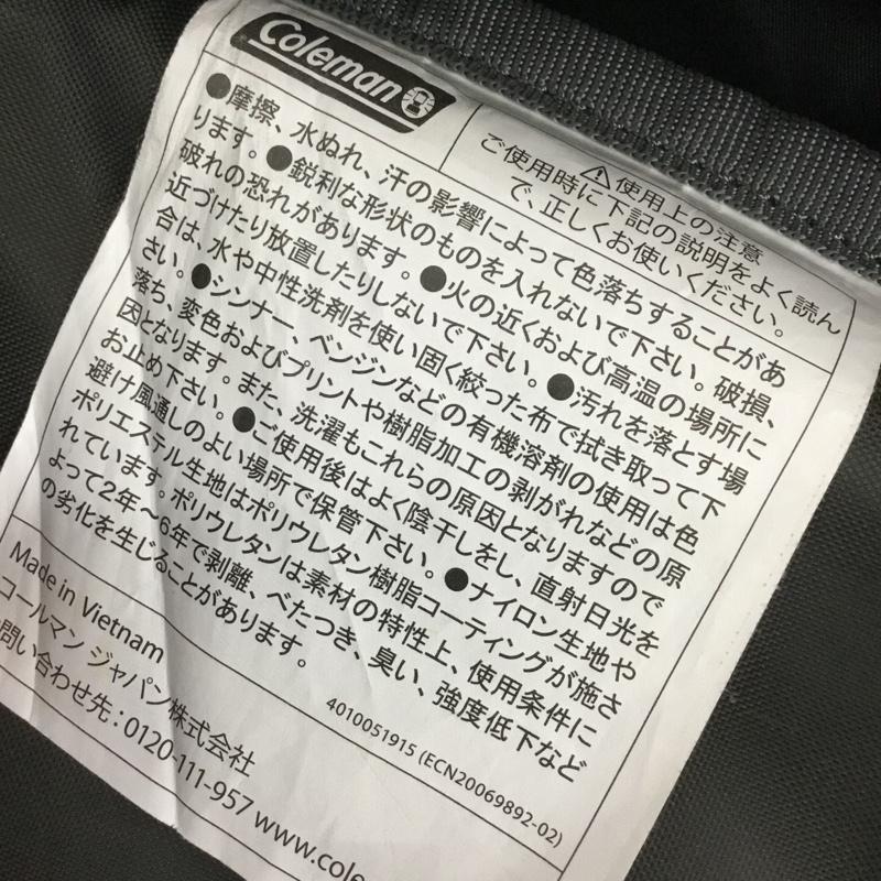 コールマン Coleman リュックサック、デイパック リュックサック、デイバッグ バックパック ロゴ、文字 黒 / ブラック /  メンズ USED 古着 中古 10151066