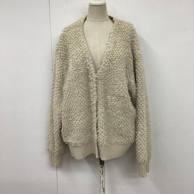 レプシィム LEPSIM カーディガン 長袖 LPH90523SB Vネック ループニット FREE 無地 ベージュ / ベージュ /  レディース USED 古着 中古 10120772