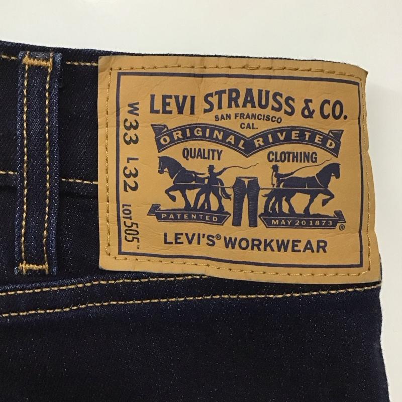 リーバイストラウスアンドコー Levi Strauss & co. パンツ デニム、ジーンズ デニムパンツ ストレートパンツ ワイドパンツ カジュアルパンツ ストレッチ 33インチ 無地 インディゴ / インディゴ /  メンズ USED 古着 中古 10119988