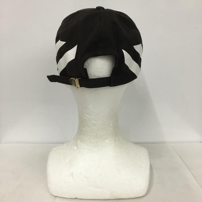 オフホワイト Off-White 帽子 キャップ プリント 黒 / ブラック /  メンズ USED 古着 中古 10133096