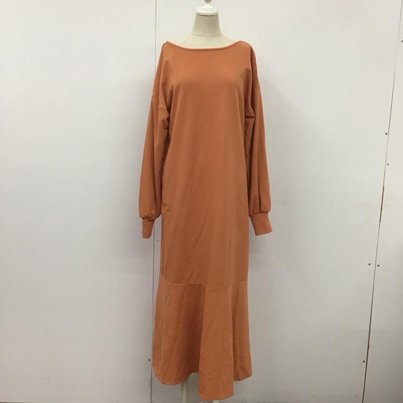 アルシーヴ archives ワンピース ロングスカート M 無地 橙 / オレンジ /  レディース USED 古着 中古 10106423